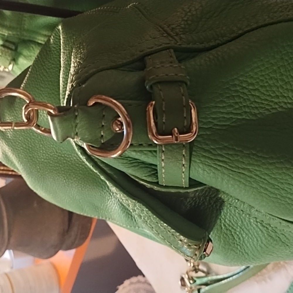 Kate Spade VGC Green 100% Cow Leather Shoulder Bag. Pebbled. - Picture 5 of 16